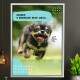 Quadro Decorativo para Pet Shop Quando o Brinquedo Novo Chega