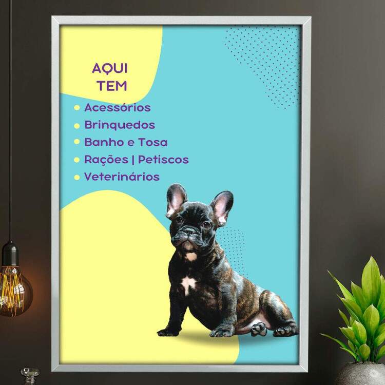 Quadro Decorativo para Pet Shop Aqui Tem de Tudo!