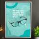 Quadro Decorativo para �rea Medicinal J� Fez Seu Exame de Vista Hoje?