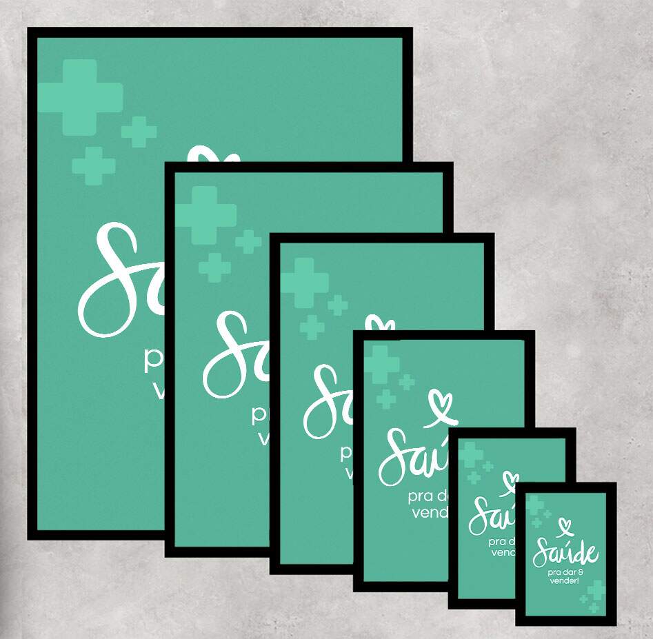 Quadro Decorativo para �rea Medicinal Sa�de Para Dar e Vender