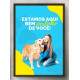 Quadro Decorativo para �rea Veterin�ria Estamos Aqui Bem Pertinho de Voc�