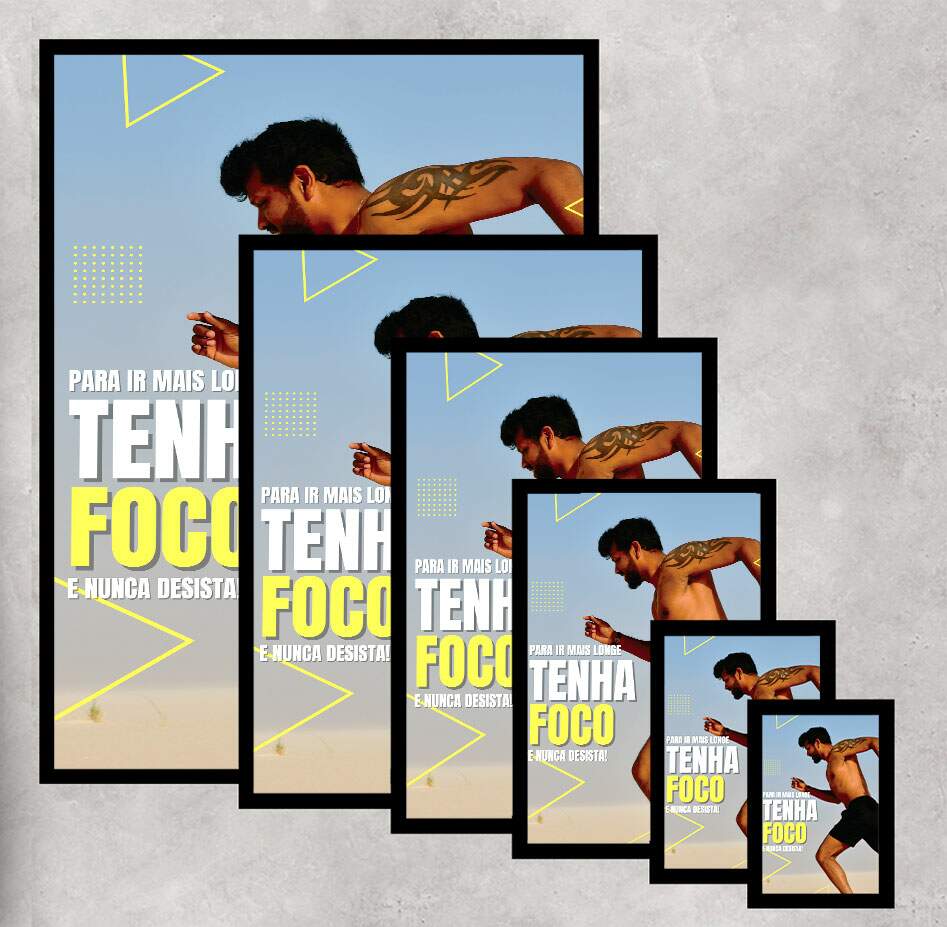 Quadro Decorativo para Academia Tenha Foco