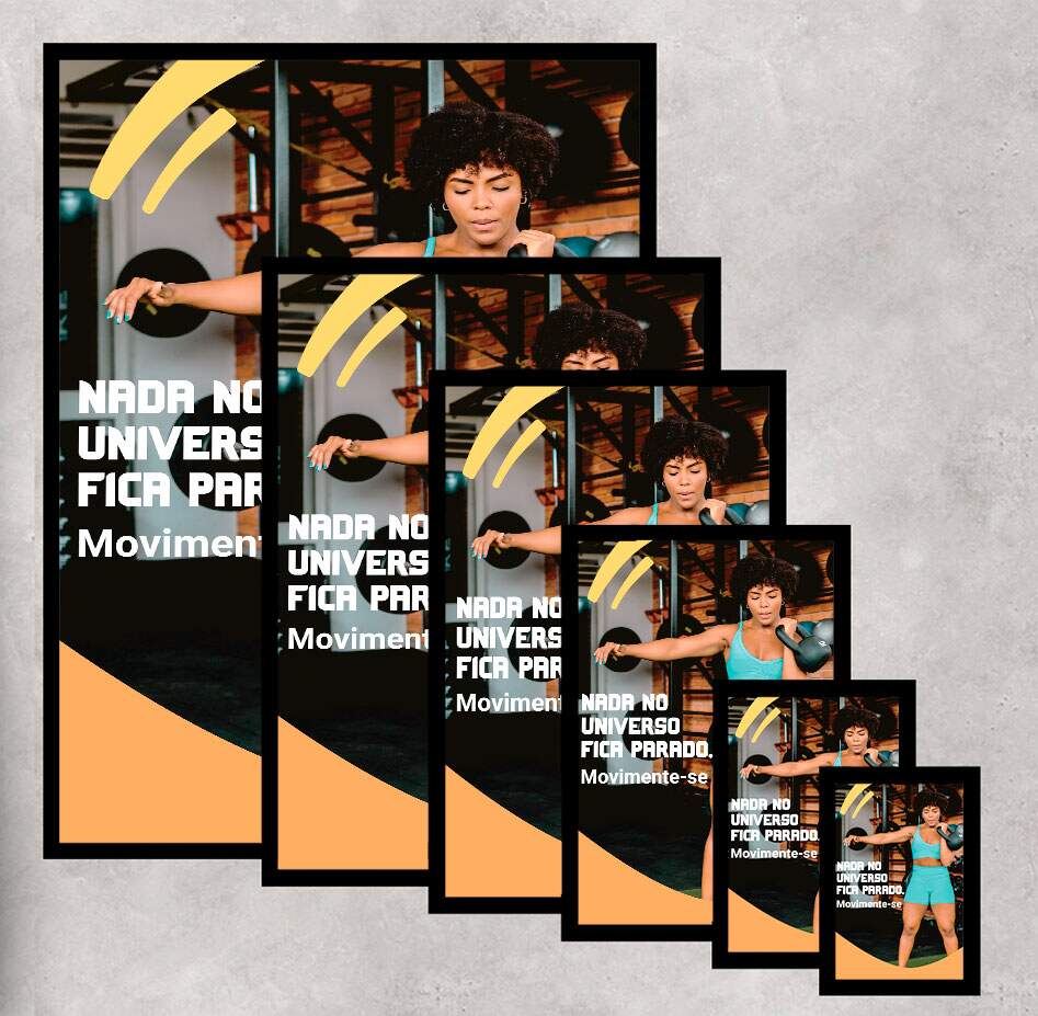 Quadro Decorativo para Academia Movimente-se