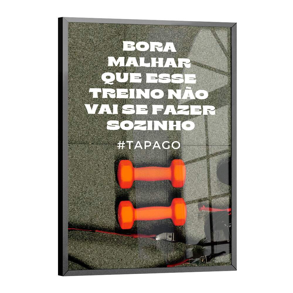 Quadro Decorativo para Academia Bora Malhar