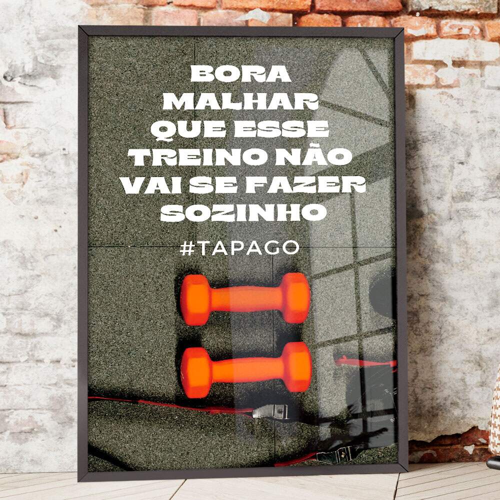 Quadro Decorativo para Academia Bora Malhar