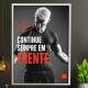 Quadro Decorativo para Academia Continue Sempre Em Frente
