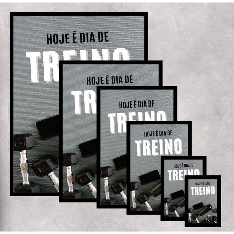 Quadro Decorativo para Academia Hoje  Dia de Treino