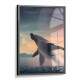 Quadro Decorativo Baleia com P�r-do-Sol