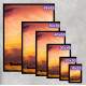 Quadro Decorativo Barco e P�r-do-Sol Laranja