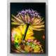 Quadro Decorativo Flor Amarela e Roxa