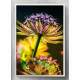 Quadro Decorativo Flor Amarela e Roxa