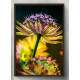 Quadro Decorativo Flor Amarela e Roxa