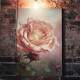 Quadro Decorativo Rosas Laranjas
