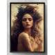 Quadro Decorativo Mulher com Cabelos Longos Flutuando