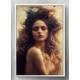 Quadro Decorativo Mulher com Cabelos Longos Flutuando