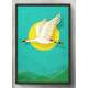 Quadro Decorativo Desenho de Pass�ro e Montanhas