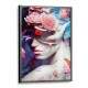 Quadro Decorativo Collage Flowers Est�tua de Mulher com Flores
