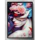 Quadro Decorativo Collage Flowers Est�tua de Mulher com Flores
