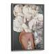 Quadro Decorativo Collage Flowers Costas de Mulher com P�talas de Flores