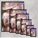 Quadro Decorativo Collage Flowers Mulher de Chap�u com Flores