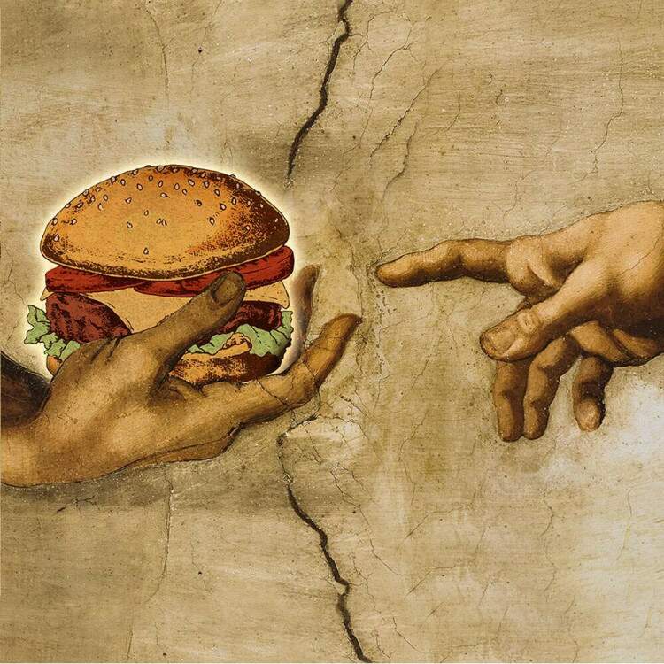 Papel de Parede Para Hamburgueria Referncia do Michelangelo MP