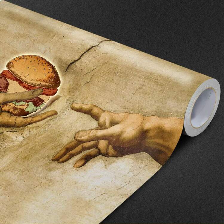 Papel de Parede Para Hamburgueria Referncia do Michelangelo MP