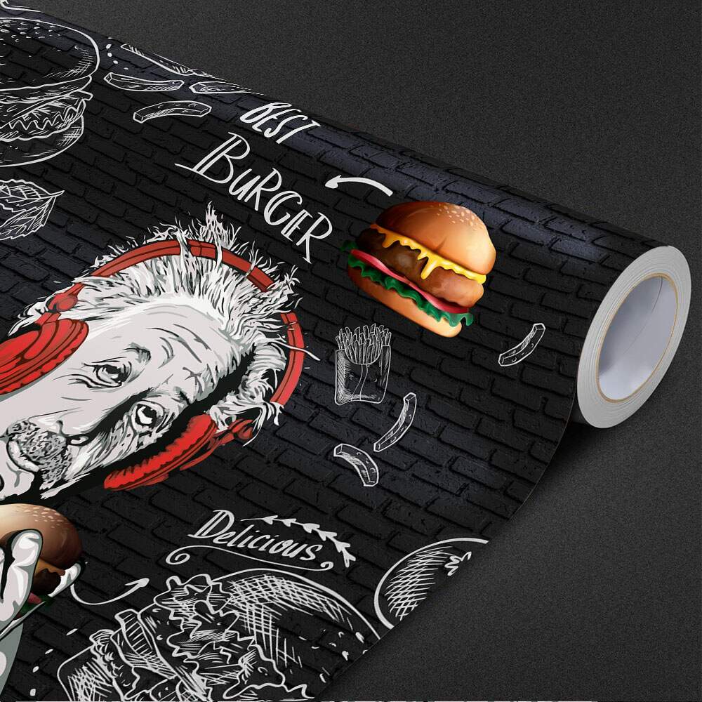 Papel de Parede Para Hamburgueria Best Burguer MP