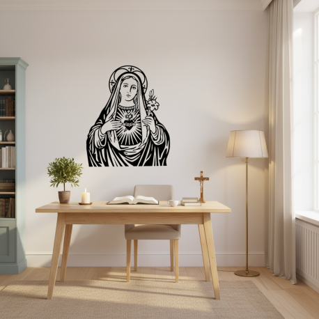 Adesivo de Parede Ave Maria Sagrado Corao