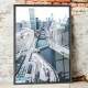 Quadro Decorativo �rea Urbana Chicago