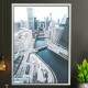 Quadro Decorativo �rea Urbana Chicago