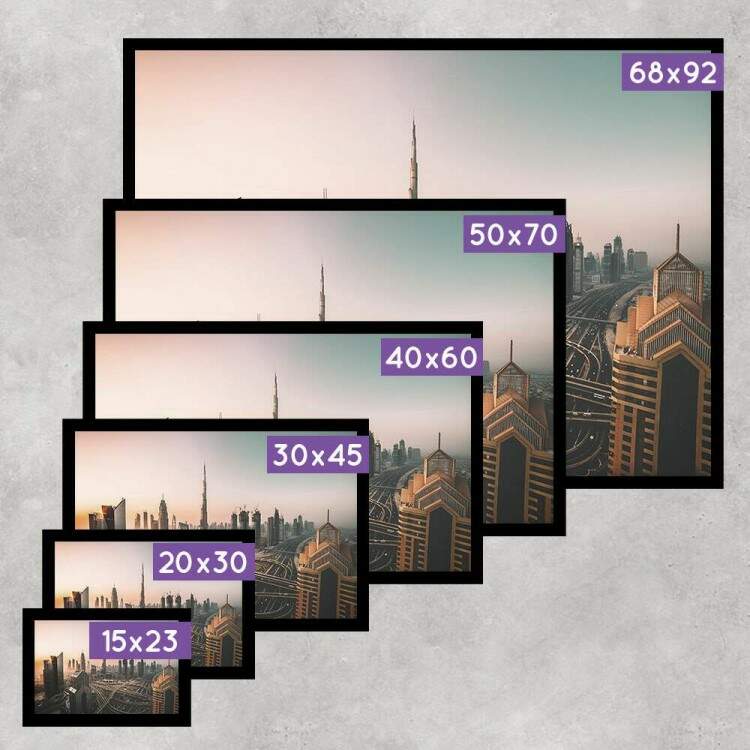 Quadro Decorativo rea Urbana Dubai Emirados rabes