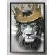 Quadro Decorativo Le�o de Jud� Significado de Lideran�a e Poder