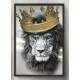Quadro Decorativo Le�o de Jud� Significado de Lideran�a e Poder