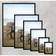 Quadro Decorativo Elefantes com Montanhas no Fundo