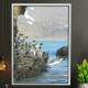 Quadro Decorativo Pinguins Pulando no Mar