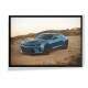 Quadro Decorativo Carro Camaro Azul