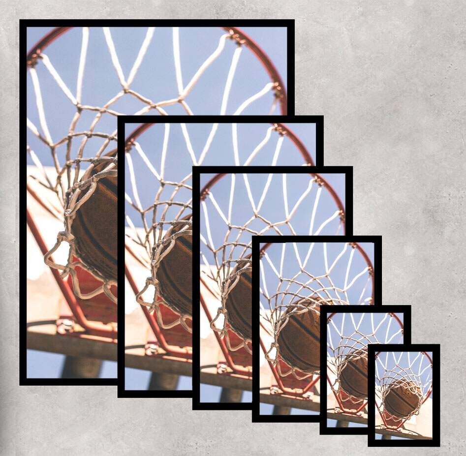 Quadro Decorativo Esporte Cesta de Basquete