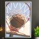 Quadro Decorativo Esporte Cesta de Basquete