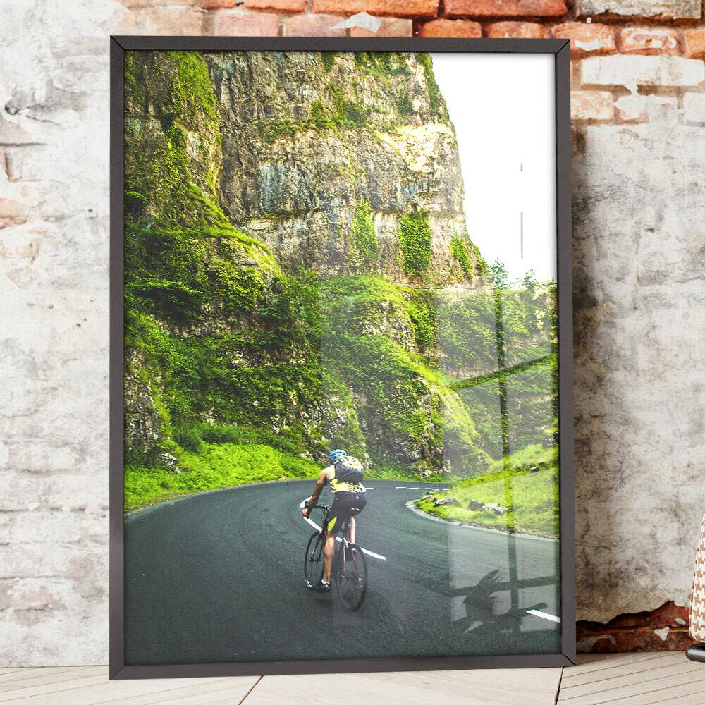 Quadro Decorativo Esporte Ciclista na Estrada