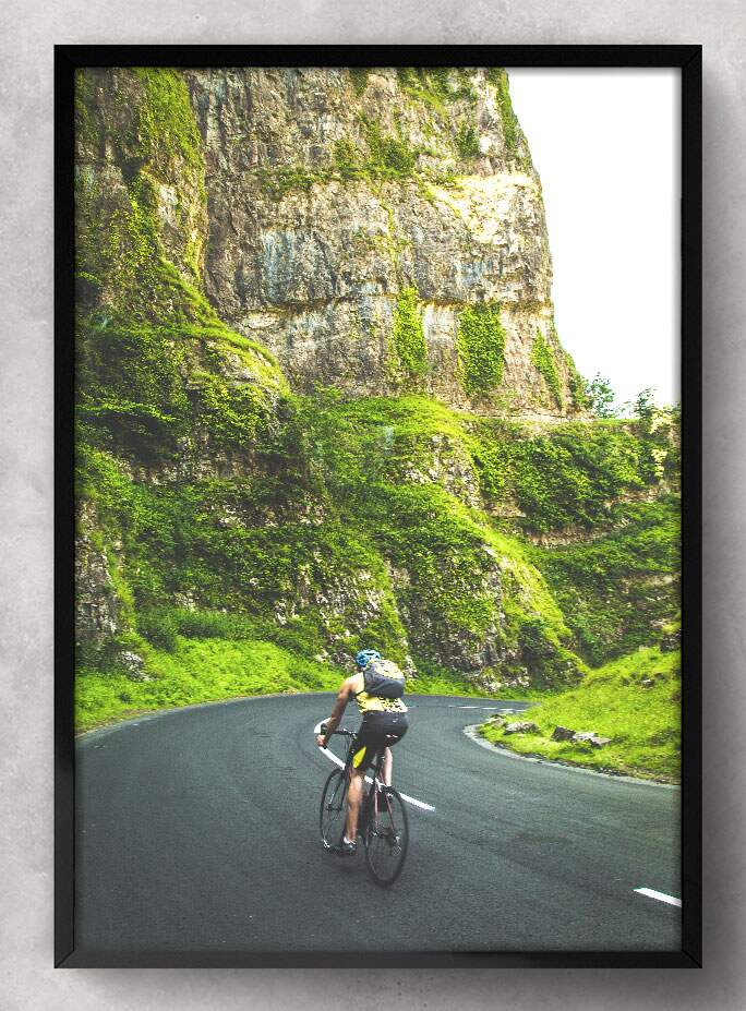 Quadro Decorativo Esporte Ciclista na Estrada