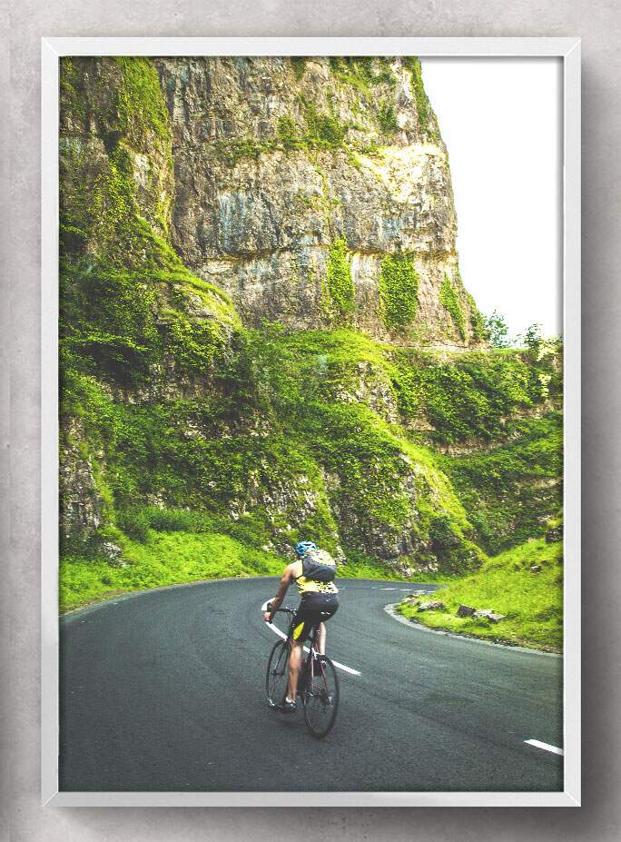 Quadro Decorativo Esporte Ciclista na Estrada