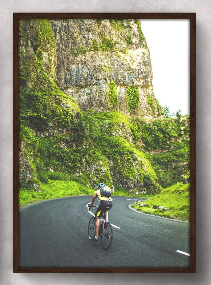 Quadro Decorativo Esporte Ciclista na Estrada