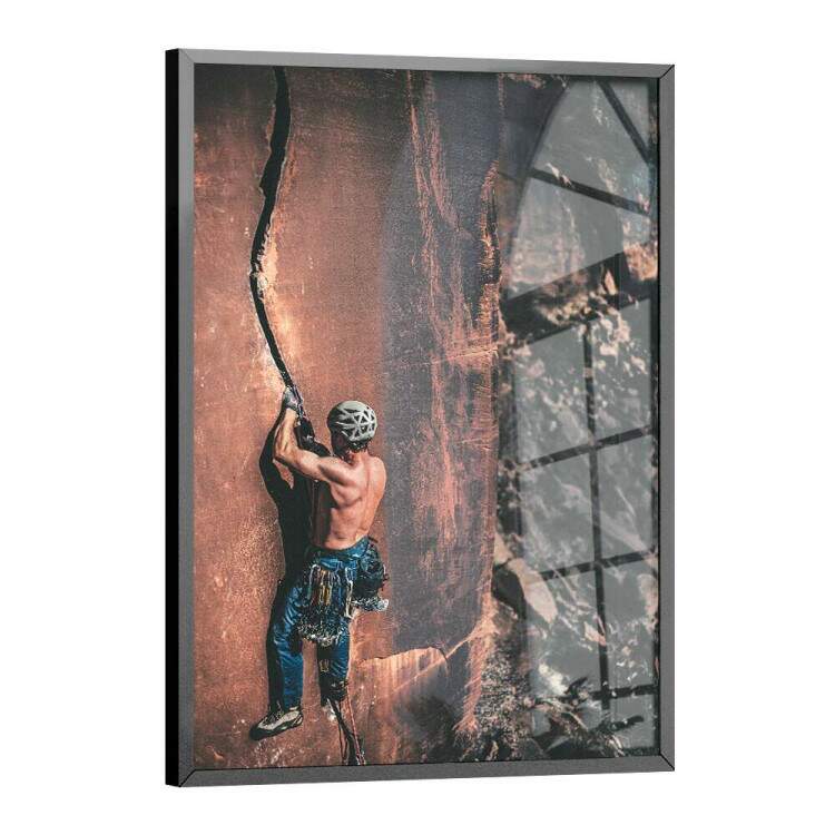 Quadro Decorativo Esporte Homem Escalando