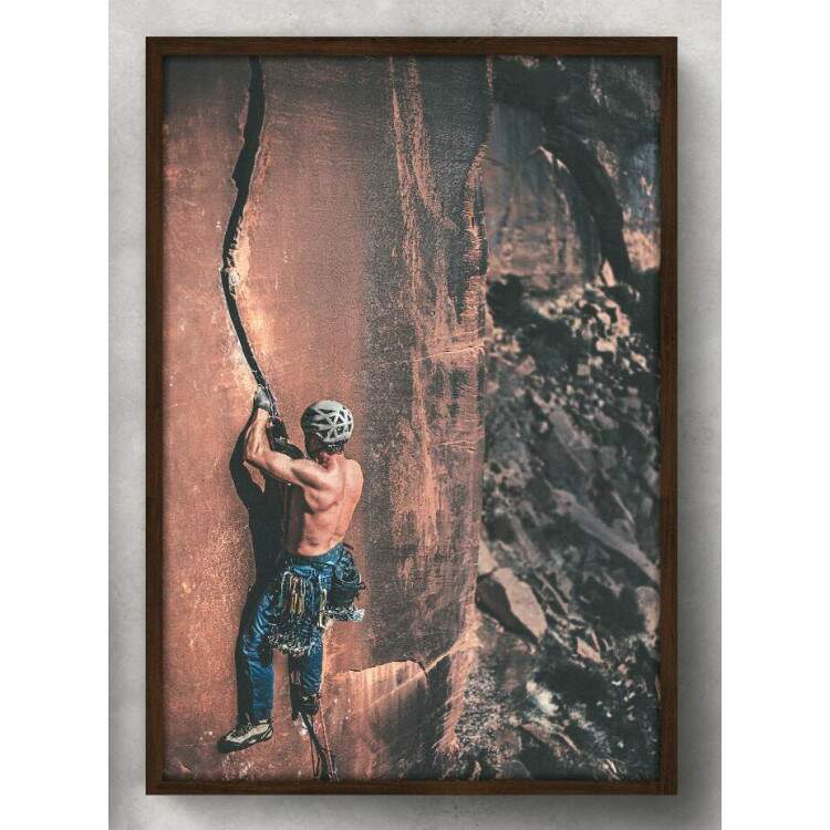 Quadro Decorativo Esporte Homem Escalando