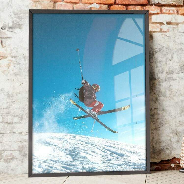 Quadro Decorativo Esporte Ski