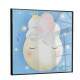 Quadro Decorativo Infantil Elefante Dormindo na Lua