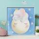 Quadro Decorativo Infantil Elefante Dormindo na Lua
