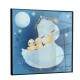 Quadro Decorativo Infantil Patinha com Coroa e Seus Filhotes
