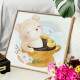 Quadro Decorativo Infantil Ursinho na X�cara