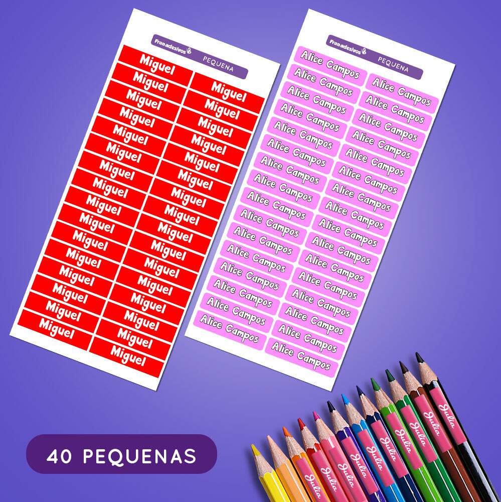 Etiqueta - Kit Escola
